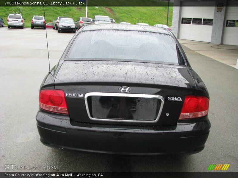 Ebony Black / Black 2005 Hyundai Sonata GL