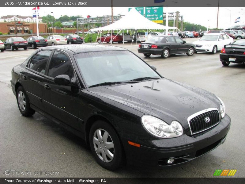 Ebony Black / Black 2005 Hyundai Sonata GL