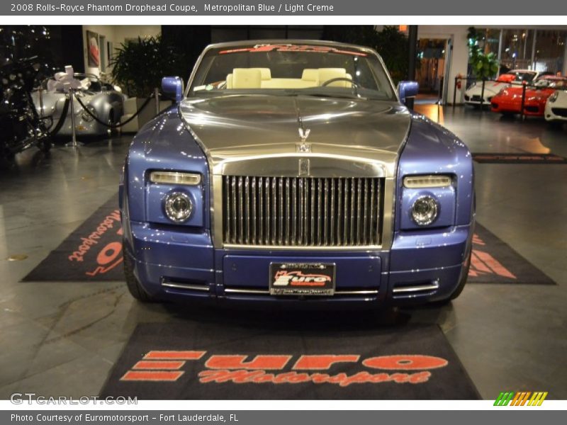 Metropolitan Blue / Light Creme 2008 Rolls-Royce Phantom Drophead Coupe