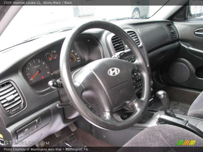 Ebony Black / Black 2005 Hyundai Sonata GL