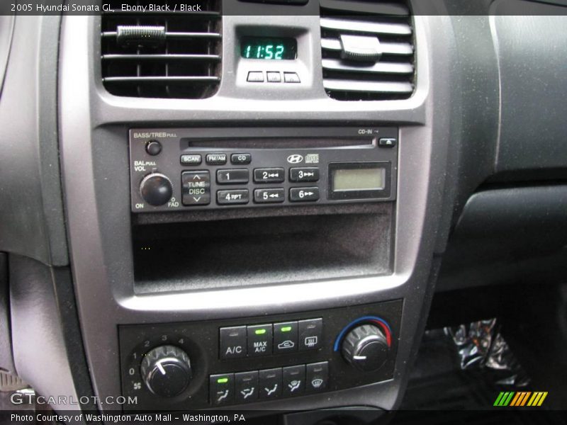 Ebony Black / Black 2005 Hyundai Sonata GL