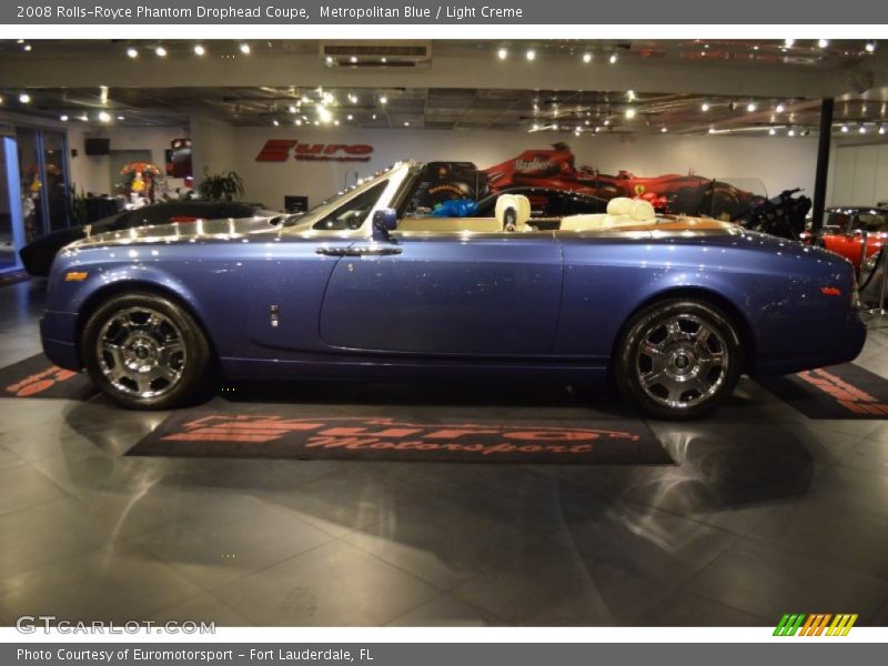 Metropolitan Blue / Light Creme 2008 Rolls-Royce Phantom Drophead Coupe