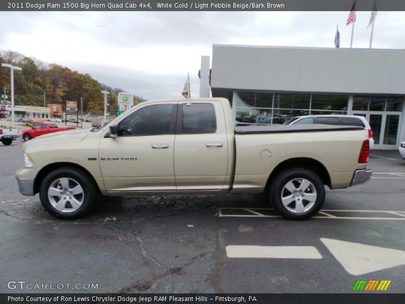 White Gold / Light Pebble Beige/Bark Brown 2011 Dodge Ram 1500 Big Horn Quad Cab 4x4