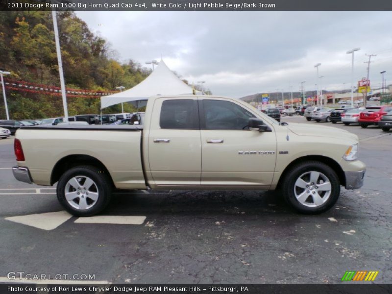  2011 Ram 1500 Big Horn Quad Cab 4x4 White Gold