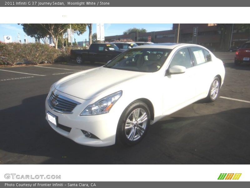 Moonlight White / Stone 2011 Infiniti G 37 Journey Sedan