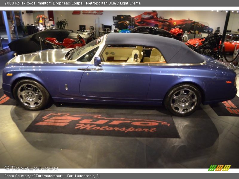 Metropolitan Blue / Light Creme 2008 Rolls-Royce Phantom Drophead Coupe