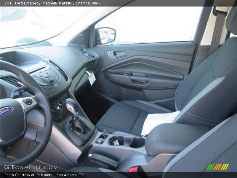 Magnetic Metallic / Charcoal Black 2015 Ford Escape S