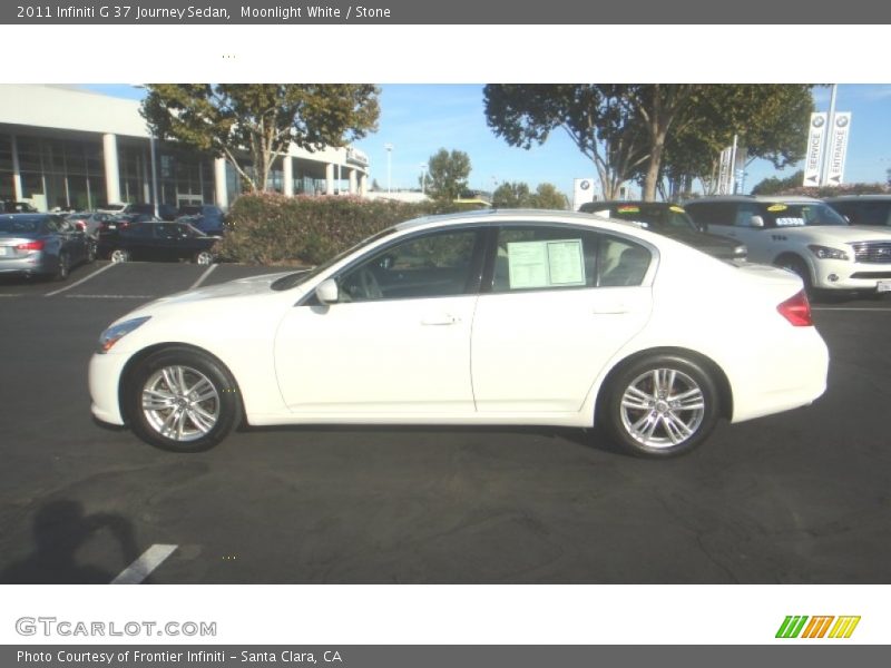 Moonlight White / Stone 2011 Infiniti G 37 Journey Sedan