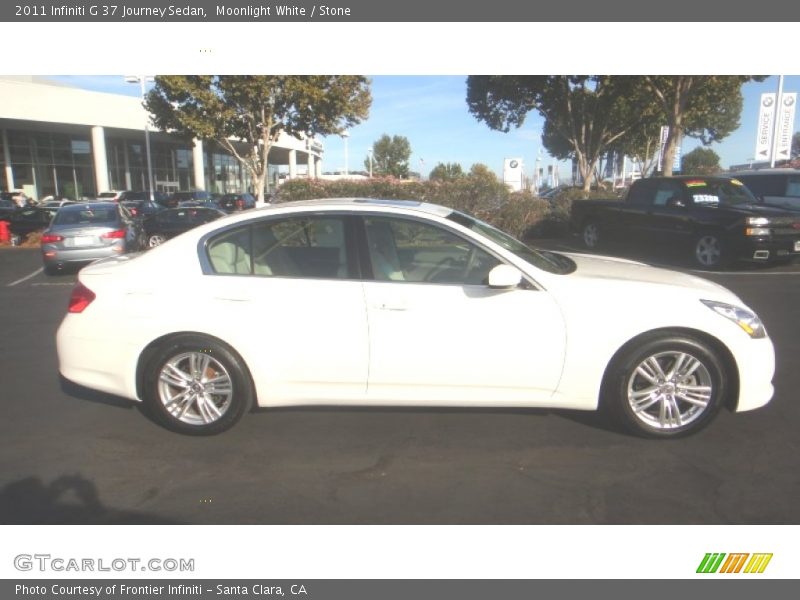 Moonlight White / Stone 2011 Infiniti G 37 Journey Sedan