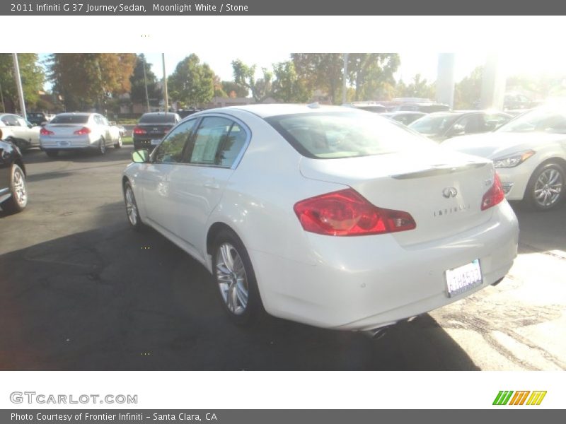 Moonlight White / Stone 2011 Infiniti G 37 Journey Sedan