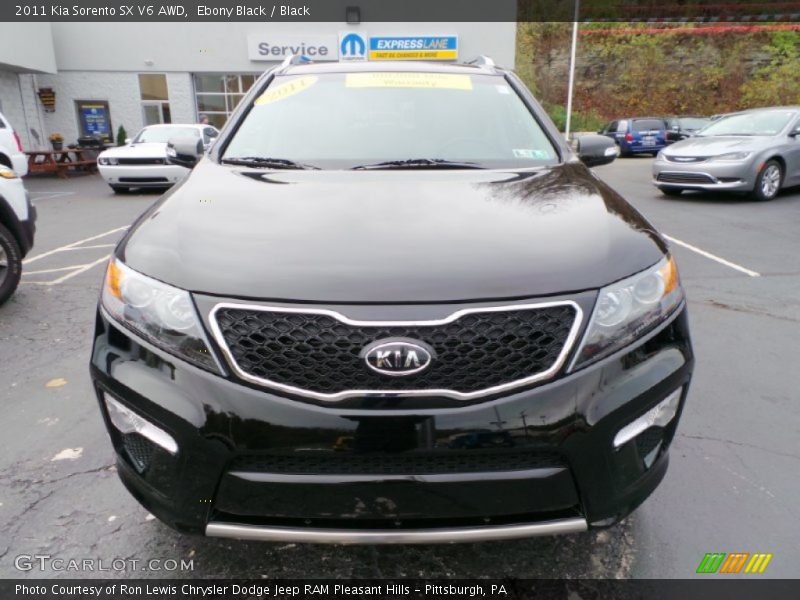 Ebony Black / Black 2011 Kia Sorento SX V6 AWD