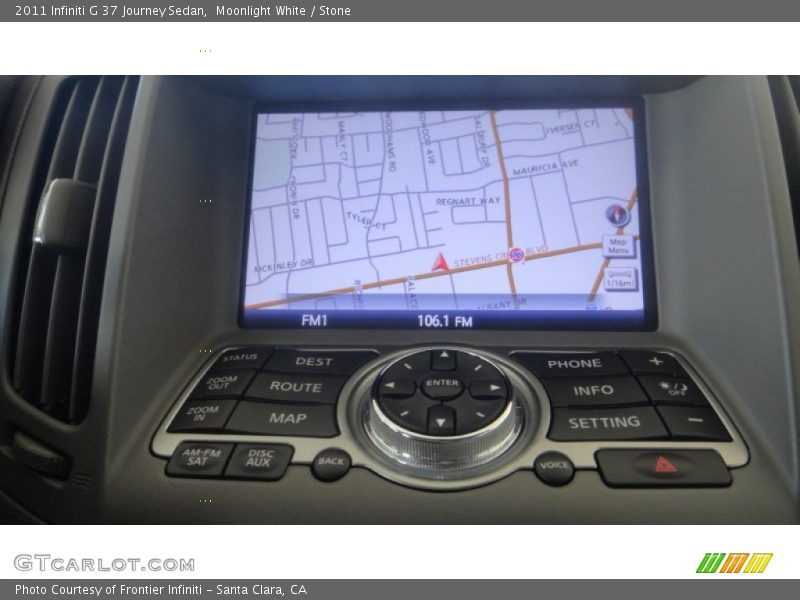 Moonlight White / Stone 2011 Infiniti G 37 Journey Sedan