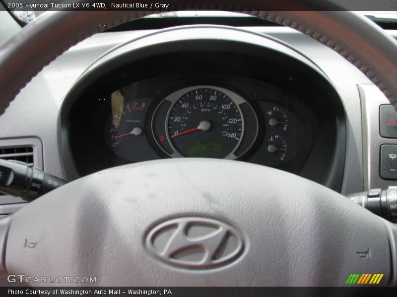 Nautical Blue / Gray 2005 Hyundai Tucson LX V6 4WD