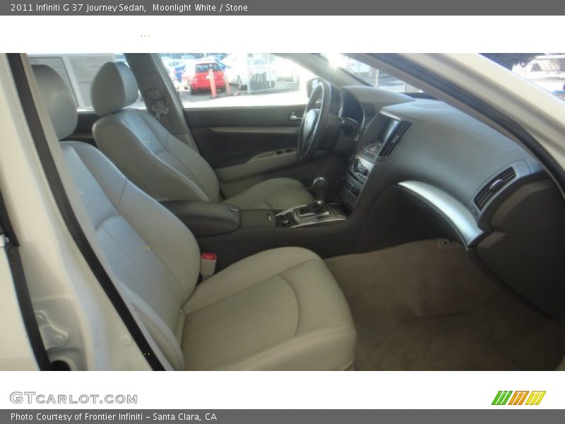 Moonlight White / Stone 2011 Infiniti G 37 Journey Sedan