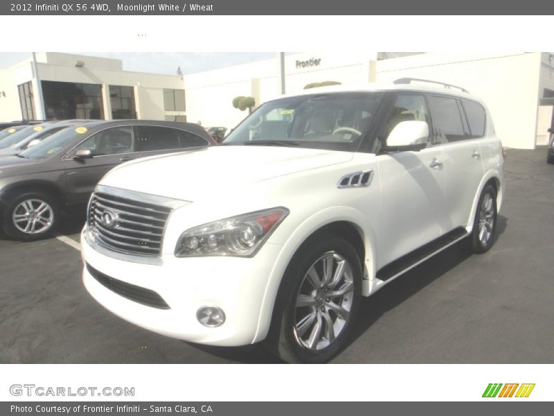 Moonlight White / Wheat 2012 Infiniti QX 56 4WD
