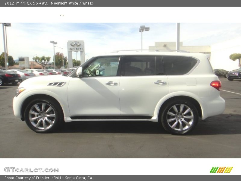 Moonlight White / Wheat 2012 Infiniti QX 56 4WD