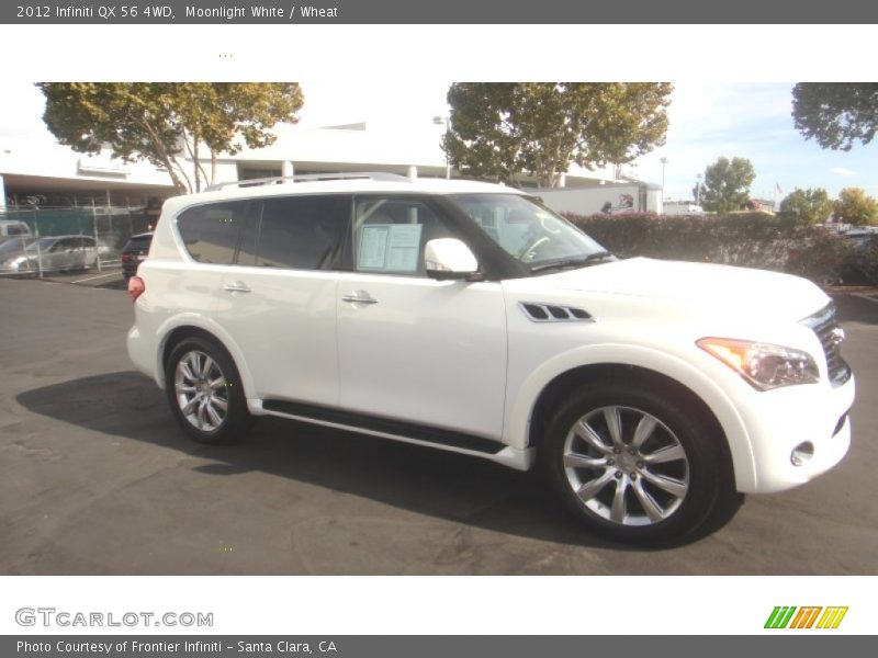 Moonlight White / Wheat 2012 Infiniti QX 56 4WD