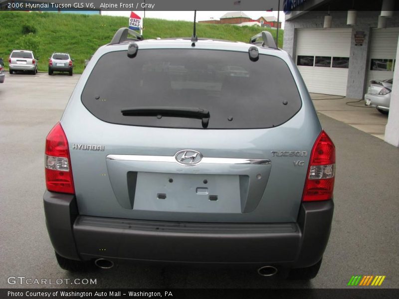 Alpine Frost / Gray 2006 Hyundai Tucson GLS V6