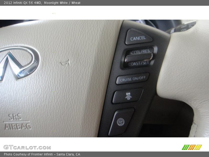 Moonlight White / Wheat 2012 Infiniti QX 56 4WD
