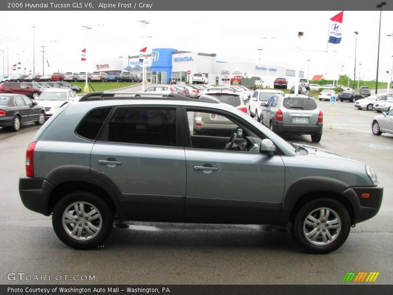 Alpine Frost / Gray 2006 Hyundai Tucson GLS V6