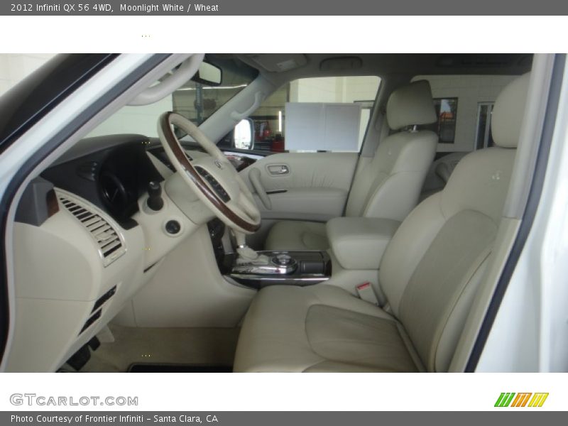 Moonlight White / Wheat 2012 Infiniti QX 56 4WD