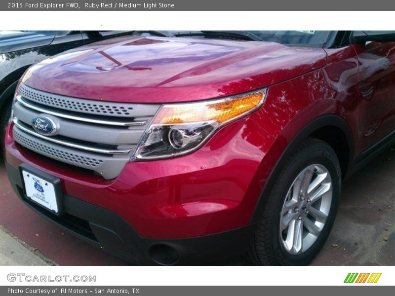 Ruby Red / Medium Light Stone 2015 Ford Explorer FWD