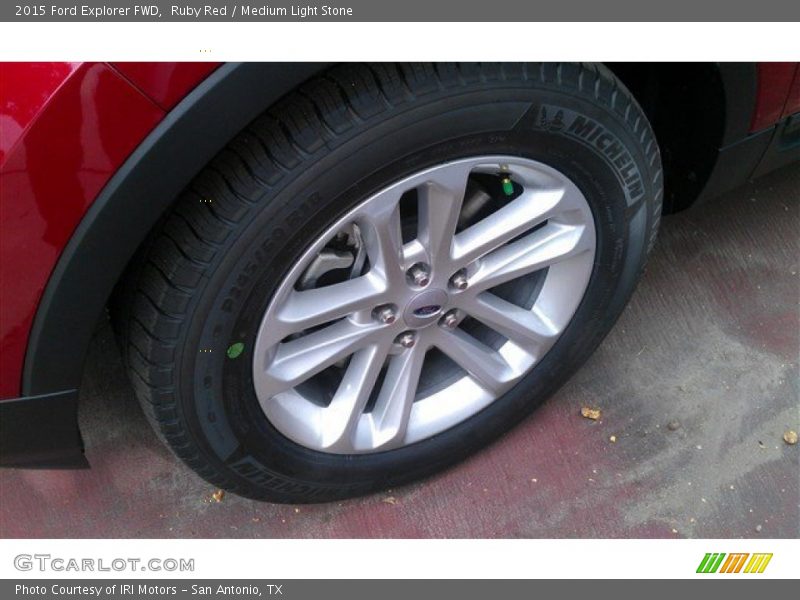 Ruby Red / Medium Light Stone 2015 Ford Explorer FWD