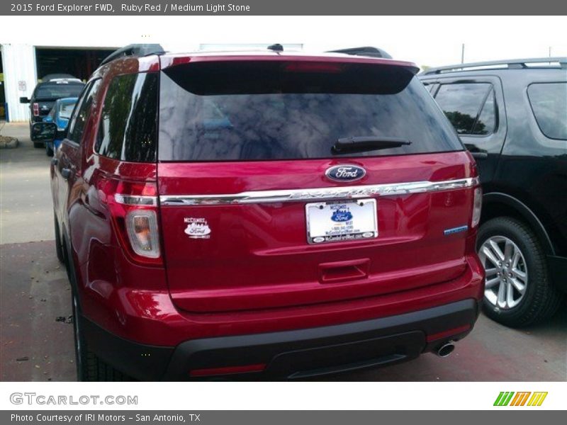 Ruby Red / Medium Light Stone 2015 Ford Explorer FWD