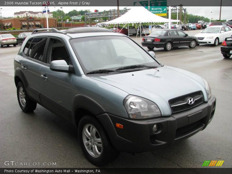 Alpine Frost / Gray 2006 Hyundai Tucson GLS V6