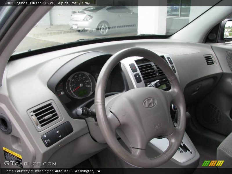 Alpine Frost / Gray 2006 Hyundai Tucson GLS V6