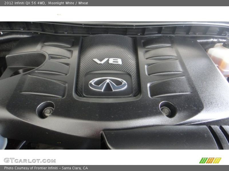 Moonlight White / Wheat 2012 Infiniti QX 56 4WD