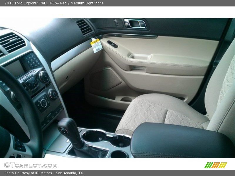 Ruby Red / Medium Light Stone 2015 Ford Explorer FWD