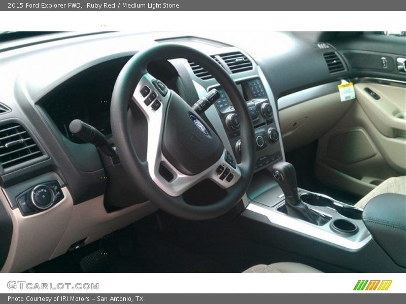 Ruby Red / Medium Light Stone 2015 Ford Explorer FWD