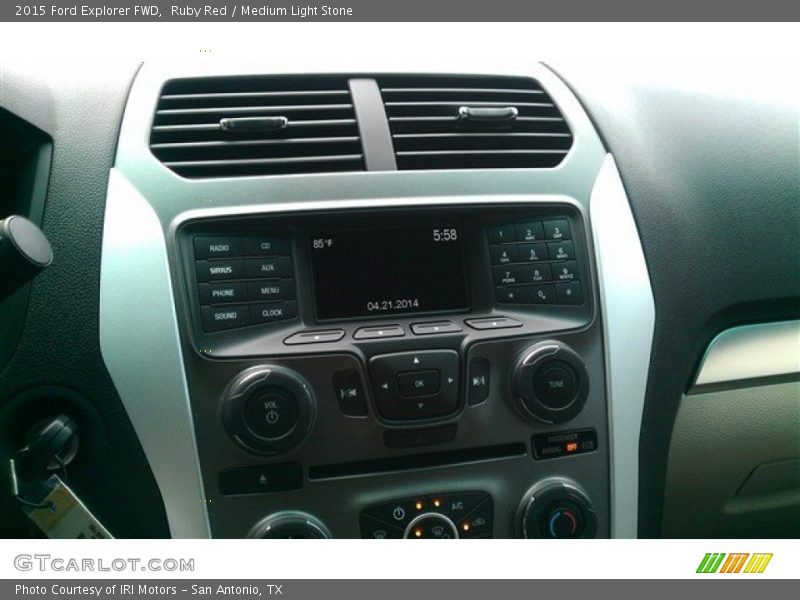 Ruby Red / Medium Light Stone 2015 Ford Explorer FWD