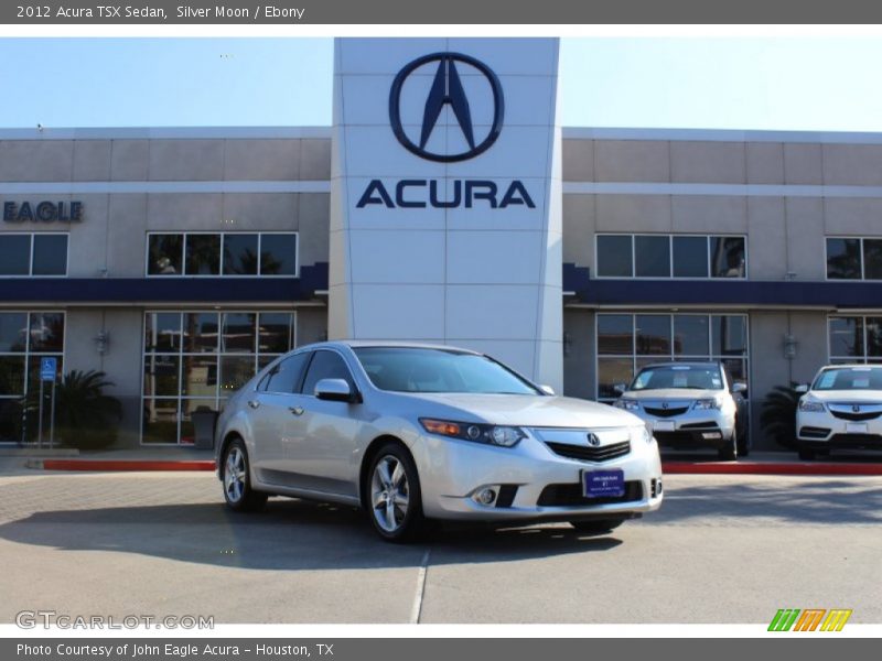 Silver Moon / Ebony 2012 Acura TSX Sedan