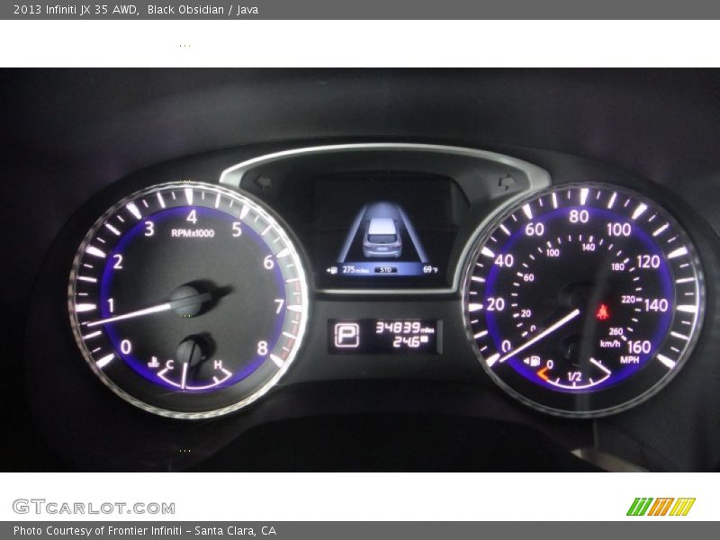 Black Obsidian / Java 2013 Infiniti JX 35 AWD