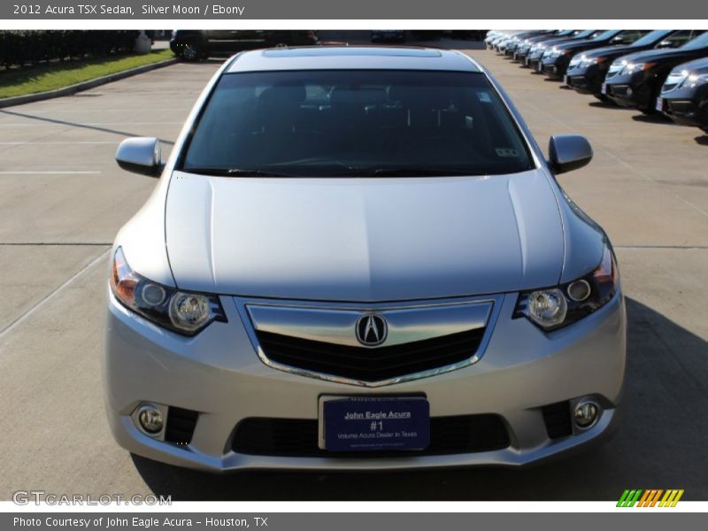 Silver Moon / Ebony 2012 Acura TSX Sedan