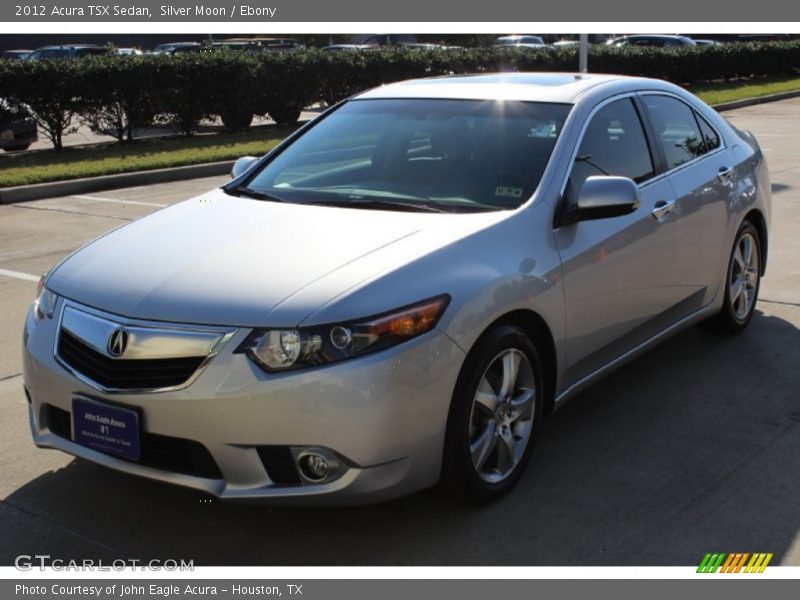 Silver Moon / Ebony 2012 Acura TSX Sedan