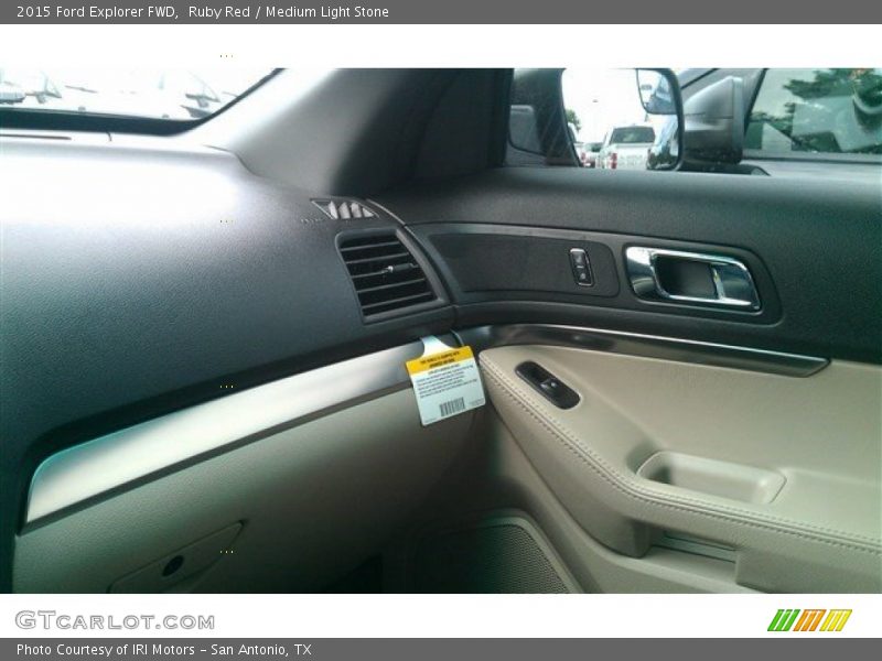 Ruby Red / Medium Light Stone 2015 Ford Explorer FWD