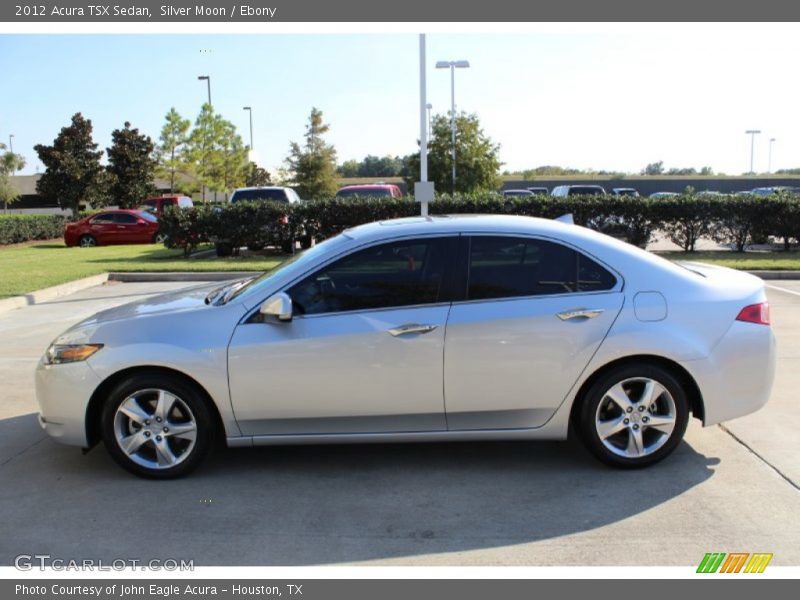 Silver Moon / Ebony 2012 Acura TSX Sedan