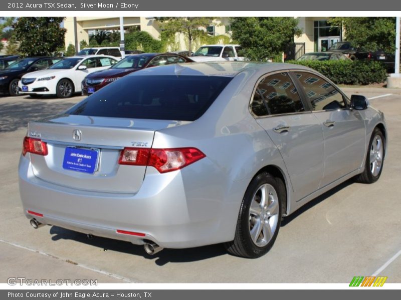 Silver Moon / Ebony 2012 Acura TSX Sedan