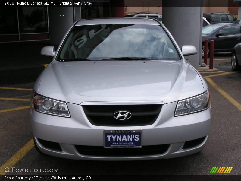 Bright Silver / Gray 2008 Hyundai Sonata GLS V6