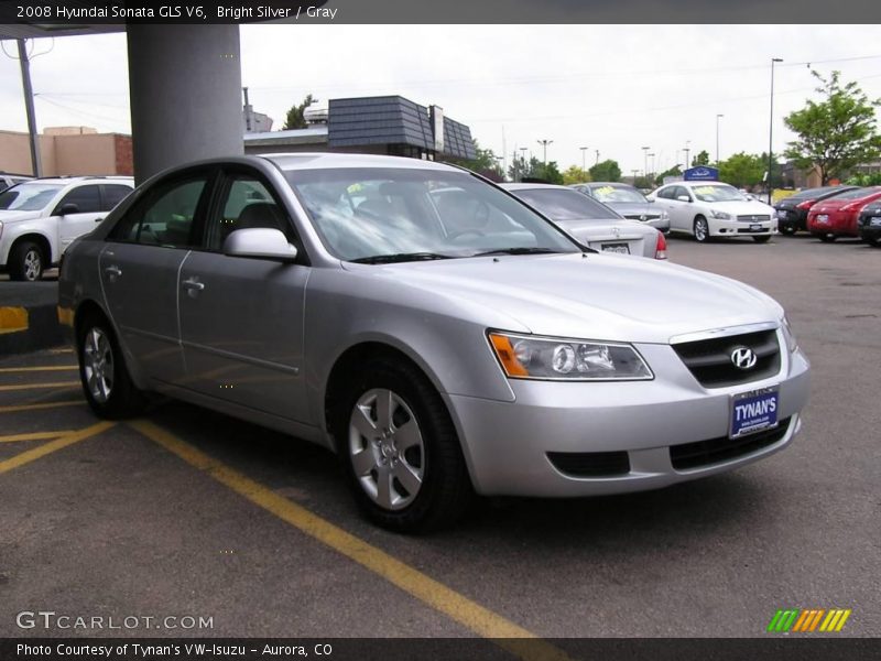 Bright Silver / Gray 2008 Hyundai Sonata GLS V6