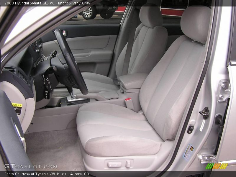 Bright Silver / Gray 2008 Hyundai Sonata GLS V6