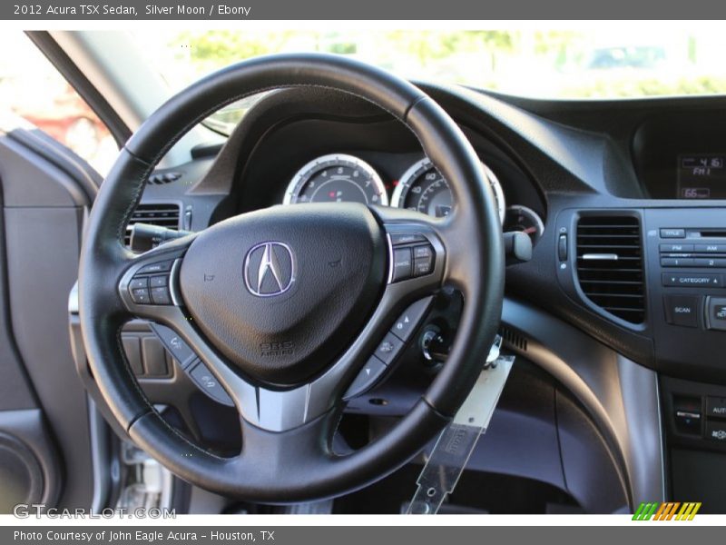 Silver Moon / Ebony 2012 Acura TSX Sedan