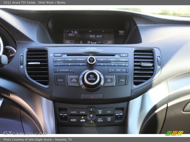 Silver Moon / Ebony 2012 Acura TSX Sedan