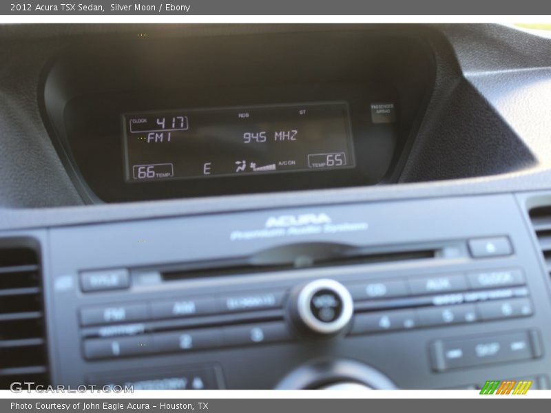 Silver Moon / Ebony 2012 Acura TSX Sedan