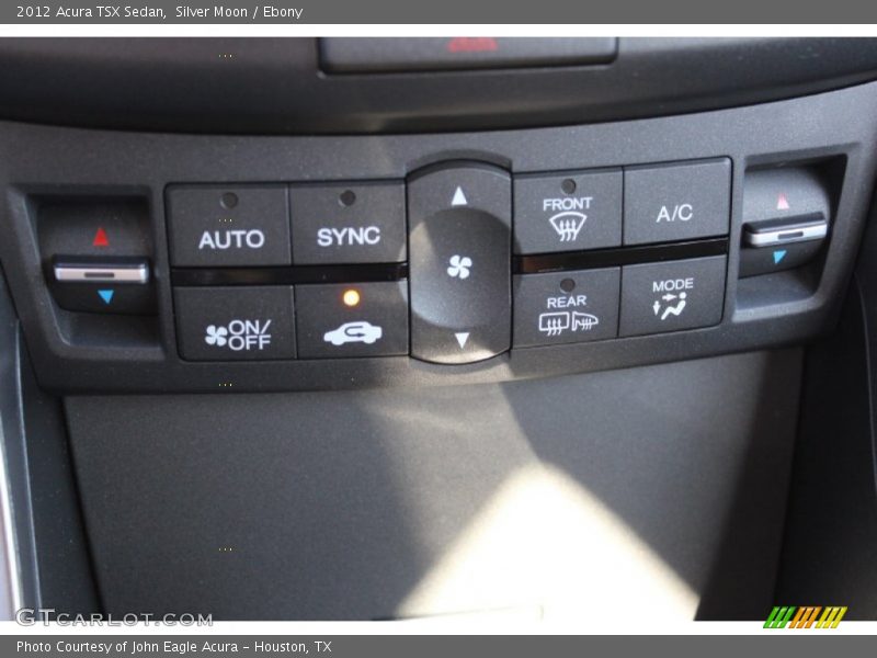 Silver Moon / Ebony 2012 Acura TSX Sedan