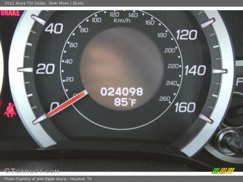 Silver Moon / Ebony 2012 Acura TSX Sedan