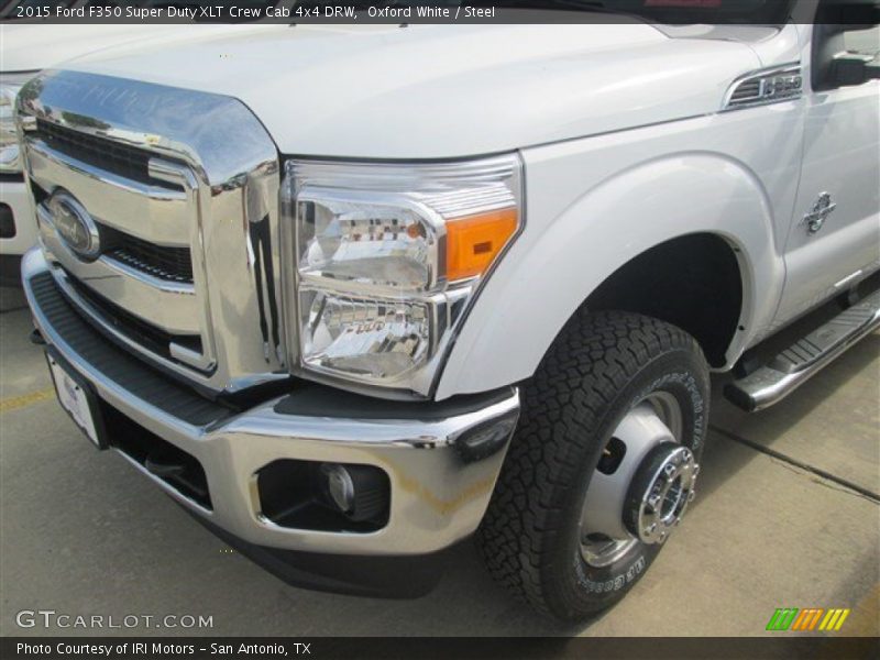 Oxford White / Steel 2015 Ford F350 Super Duty XLT Crew Cab 4x4 DRW